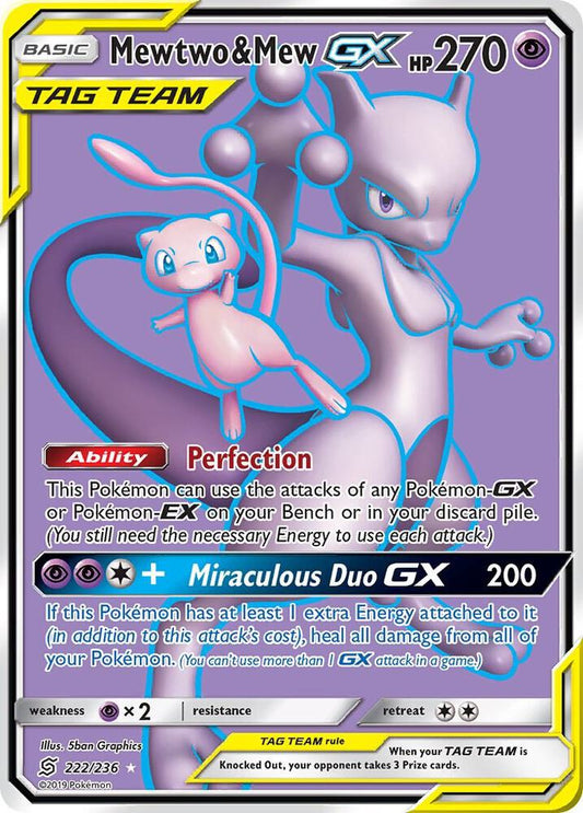 Mewtwo & Mew GX (Full Art) - SM - Unified Minds (SM11)