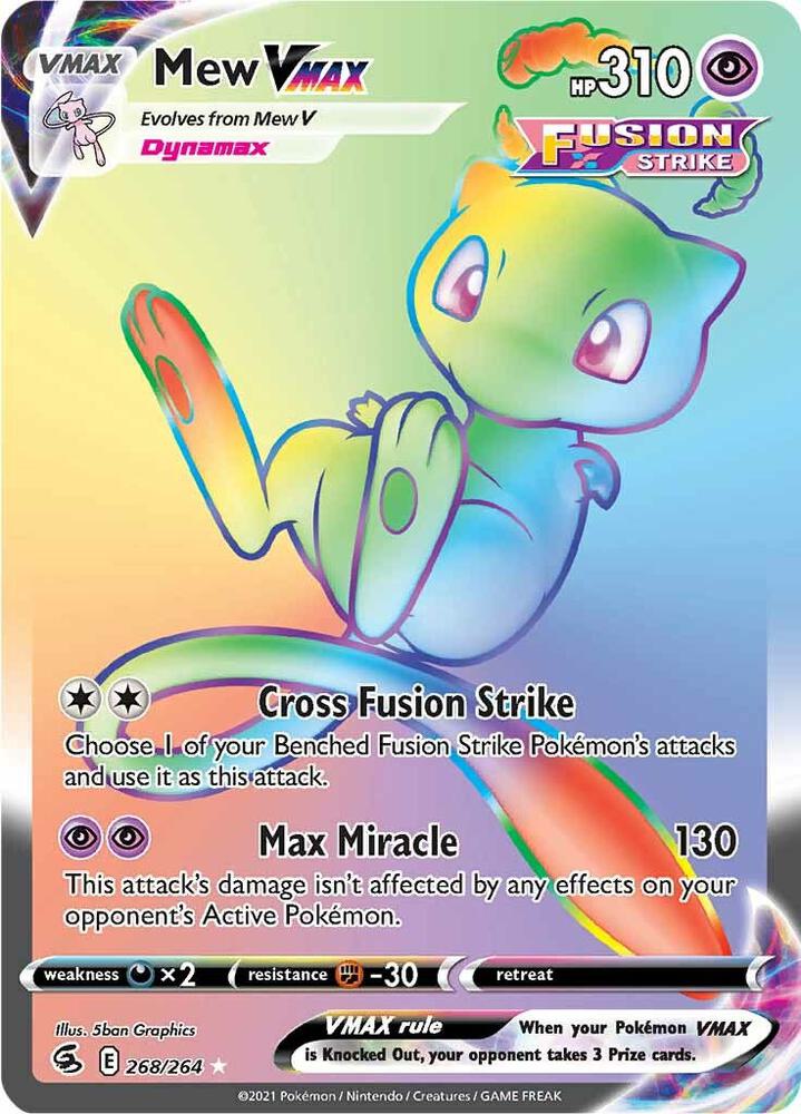 Mew VMAX (Secret) - SWSH08: Fusion Strike (SWSH08)