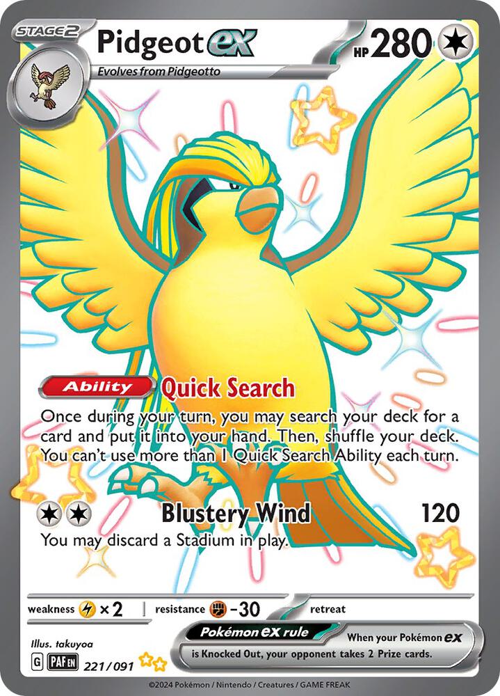 Pidgeot ex - SV: Paldean Fates (PAF)